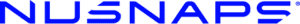 Stylized blue NUSNAPS logo
