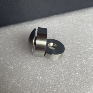 A close up of the side of a magnet
